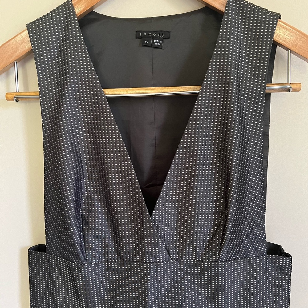 Theory Dress Silver Metallic “Deanne”